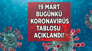 9 Mart korona tablosu, vaka sayısı ve ölü sayısı belli oldu! Türkiye’de koronavirüs tablosu son durumu nedir?