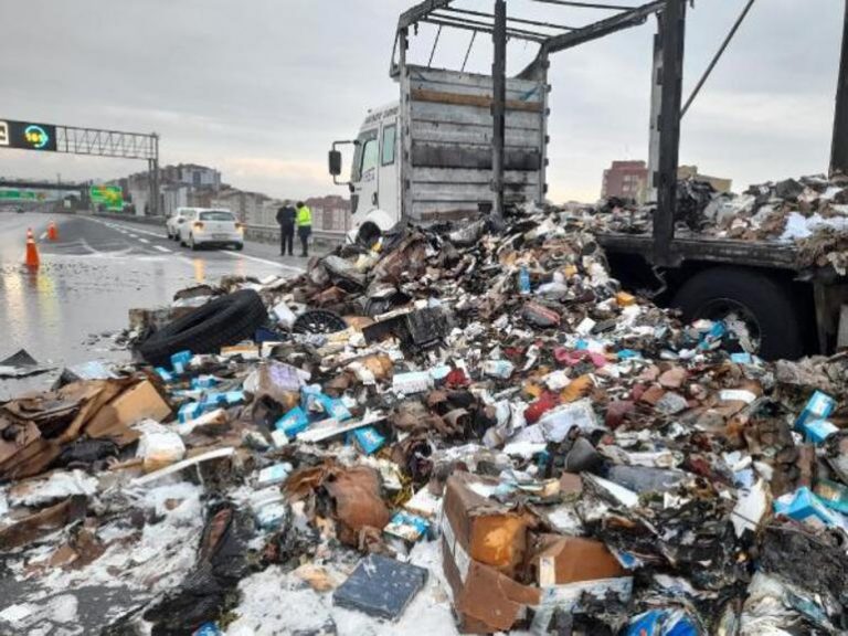 Kuzey Marmara Otoyolu’nda yangın paniği! Hepsi yola saçıldı