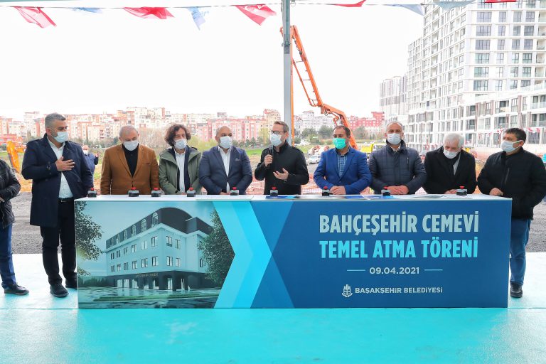 BAHÇEŞEHİR’DE CANLAR CEM EVİ’NİN TEMELİ ATILDI