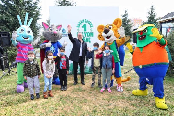 Başakşehir’de 1 milyon fidan için düğmeye basıldı
