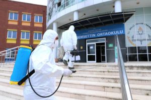 Başakşehir’de LGS öncesi okullar dezenfekte edildi
